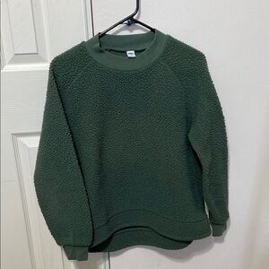 Cozy Green Fleece Sweater